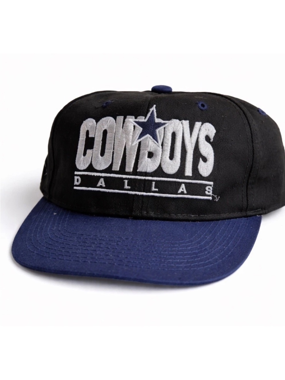 Vintage Drew Pearson Dallas Cowboys Snapback Hat NFL 90s Youngan Blue Black
